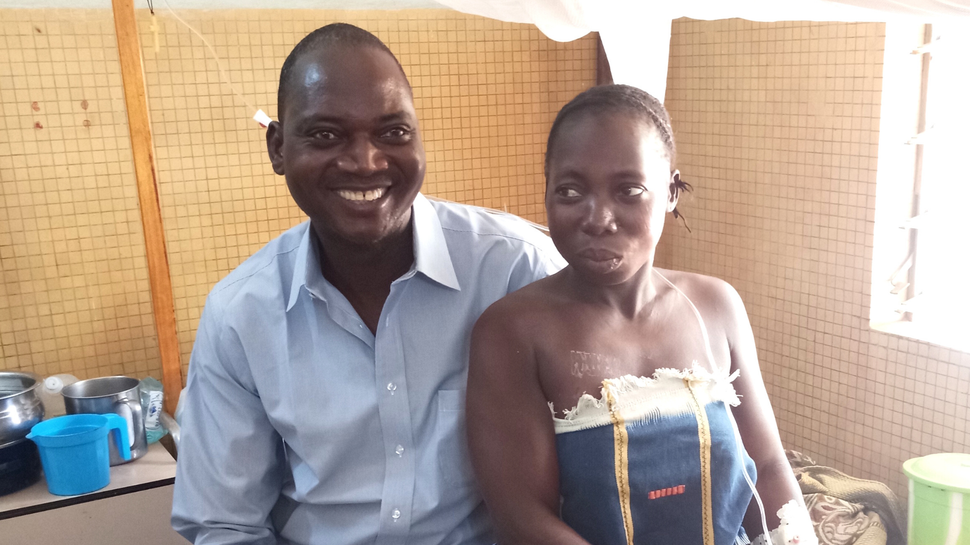 Dr. Itengre Ouedraogo after returning home to Burkina Faso